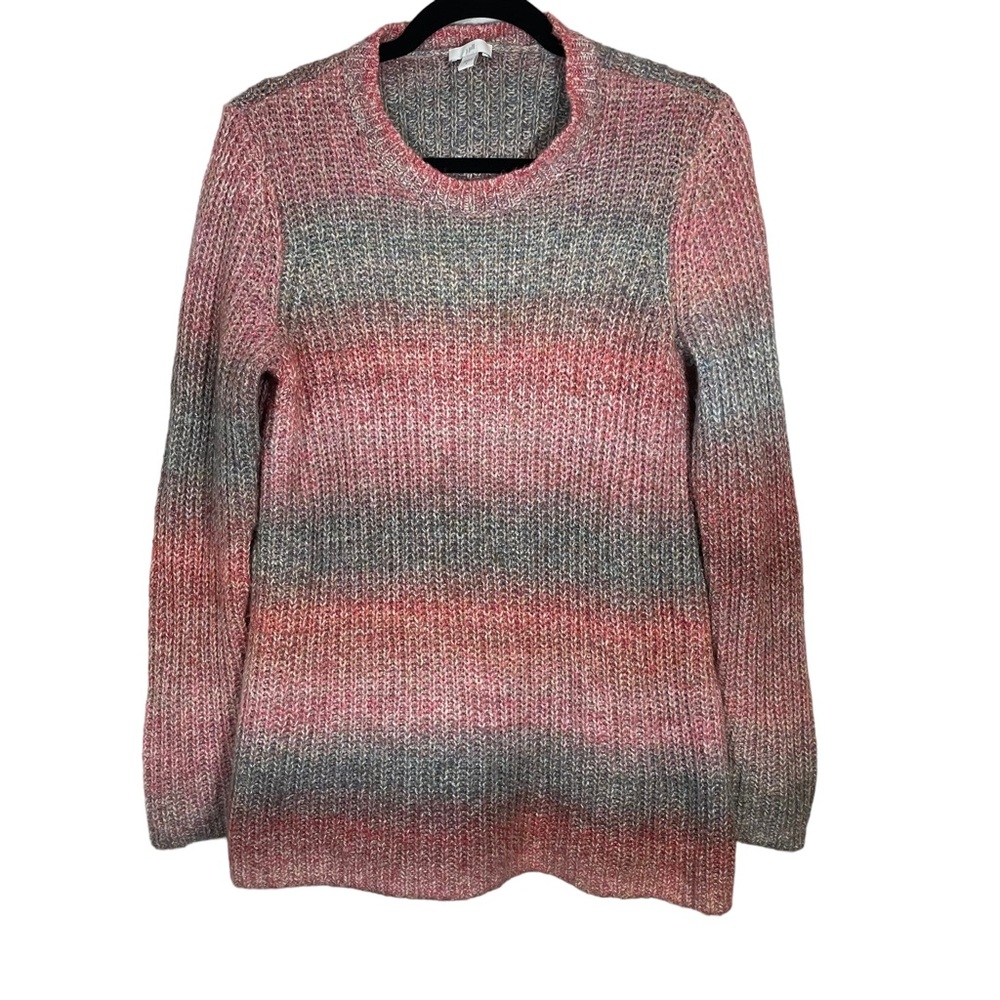 J. Jill Oversized Colorful Wool Sweater Size Small